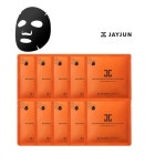 JayJun  Real Water Brightening Black 1 Step Mask Packs 25g x 10 pcs K-Beauty #Jayjun | 화장품