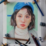 2… | 팝 아트 초상화, 색 혼합, 인물화 윤영주 on Instagram: [  색연필화 ] 박은빈그리기~^^ 초롱한 눈빛에 반해서 그렸어요... 