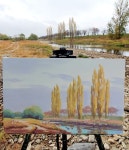 미루나무 풍경(백곡천)2-2/야외스케치 - 2020