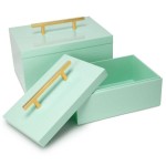 Couture Blair Box (Set of 2) | Decorative boxes, Green room decor, Mercer41