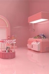 라이노(Rhino) 키샷(Keyshot) 3D디자인 - 캔디샵 캔디머신 캔디뽑기 핑크소품 | 3d 디자인, 디자인