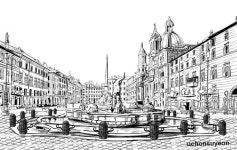 스케치 스타일 모음 Europe Background sketch 유럽 배경 그림 스케치 스타일 모음 Europe Background sketch | 배경, 건축 드로잉, 그림
