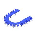 Meeting Room - U-Shape (Medium) Dimensions & Drawings | Dimensions.com Meeting Room - Oval (Medium) Dimensions & Drawings... 