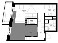 40제곱미터(12평) 이하의 스튜디오(원룸) 인테리어 모음 - 홈 라이프 미디어 PHM ZINE | Small house plans, House plans, Studio floor... 
