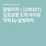 [190107] 김포공항 도착 아이유 직찍 by 달빛마차 - 2022