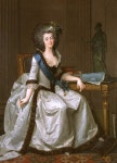 of Melanie de Forbin-Gardanne, Marquise de Villeneuve Flayosc, by Jean-Louis Le Barbier Le Jeune | 역사적 의상, 로코코 패션, 숙녀