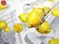 시각미술학원 | 과일, 비커, 라임