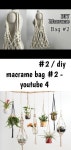 마크라메 가방 #2 / DIY Macrame bag #2 - YouTube Natural Bead Macrame Plant Hanger - v3 DIY net produce bag macrame votive... 