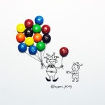 🎈🎈🎈#balloon #chocolate #m&m #pierrot #child #children #day #drawing #illustration #art #풍선 #어린이날 #엠엔엠즈 #삐에로...