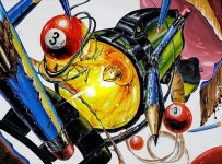 🎱 ✏️ 당구공.연필을 활용한 화면구성🖌🎨🎨🎨 . #기초디자인 #기디 #기디스타그램 #홍대미술학원 #미대입시 #미술학원 #입시미술 #그림... 