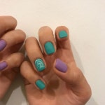 차홍아르더 청담점 네일, 수석실장 이슬 on Instagram: “💜 #NAILBYSEUL 💚” | 네일, 네일아트, 매니큐어