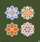 단청문양 일러스트 전통 백터 ai 다운로드 - 어반브러시