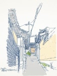 Sangmin HA / 골목길 / 서울 종로 / #골목 #그림 #길 #설비 #담벼락 / 2012 08 29 / | 스케치 그리기, 그림, 초상화 그리기