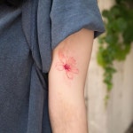 Instagram photo by 타투이스트 홍담 • Jun 15, 2016 at 6:12am UTC | Tree tattoo designs, Cherry blossom tattoo, Blossom tattoo