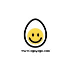 계란 스마일 로고 아이콘 일러스트 ai 다운로드 download egg smile logo vector