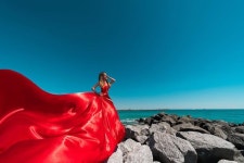 Makeup Hairstyle (@jozefinaaa) Photo @chaltcev Dress @miami_dress_photo #flyingdress #dress #yellowdress #santorinidress #miamidress...