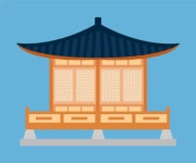 한옥 집 일러스트 PNG, AI 무료 다운로드 (2023년) - 리틀딥