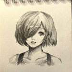 Kar on Instagram: “디스크때문에 자주 못그려요…따흑 #東京喰種 #トーキョーグール #tokyoghoul #토우카 #도쿄구울... 