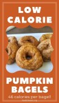 These homemade, chewy, low calorie pumpkin bagels are perfect for breakfas… | Healthy pumpkin recipes low calories, Low calorie... 