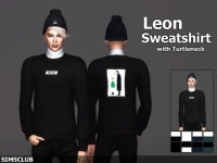 SIMSCLUB — [Leon Sweatshirt with Turtleneck] | 심즈