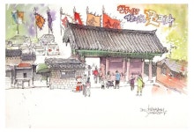 Pin page 어반스케치 작가 윤코❤ urbansketchers on Instagram: “행주산성 어반스케쳐스고양 두번째 정기모임  행주산성에서 매월 첫째주... 