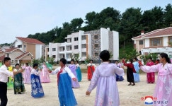 자강도의 여러 농장마을에서 새집들이 진행 - Ceremonies of Moving into New Houses Held in Jagang Province of DPRK - in 2023