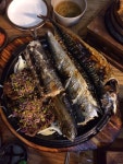 The Damyang House - Daega.  Grilled fish and ddeok galbi. | 스시
