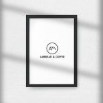 로고 디자인 | 에이엠브레드앤커피(AMBREAD... | 라우드소싱 포트폴리오 - 2020 | 디자인, 카페 디자인, 로고 디자인