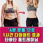 4분운동으로 1시간 다이어트 효과 타바타 홈트레이닝 (간헐적 운동법) | Health and fitness apps, Fitness, Health fitness