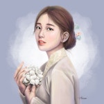수치 한복 초상화/정밀화/아이패드 프로크리에이트 드로잉(ipad procreate drawing)