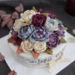 인연이 닿아 #수지킴 님의 부탁으로 전 비스트의 새로운 이름 #하이라이트 그룹에게 간 플라워떡케이크랍니다.  서울까지 가야해서 걱정을 많이... 