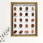 Temu｜방 장식 1pc 커피콩 교육 캔버스 프린트, 프레임 없는 벽 예술, 천 재질, 카페, 사무실, 거실, 침실, 독특한 축제 선물 아이디어를 위한... 