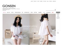 쇼핑몰 이름곤센쇼핑몰 주소http://www.gonsen.co.kr주력 상품여성의류쇼핑몰, 캐주얼 스타일, 티셔츠, 원피스, 블라우스, 스커트, 스키니, 신발... 