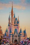 Disney Castle with Balloons