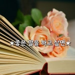 하면 좋은 사람이 되고 아름다운 말을 하면 아름다운 사람이 됩니다 말 한마디가 당신의 생활입니다 험한 말을 하는...