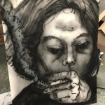 덤벼라 이 한심한 한량아 덤벼라 이 쓸모없는 쓰레기야  라고 동생이말했다 • • •  artwork drawing  drawing... 