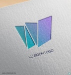 W 책로고 일러스트 ai 무료다운로드 free W book logo -  Urbanbrush