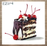 초코케이크 그리기(음식그림)- food drawing [E.Z healingArt]