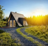 Affordable housing with a-frame kit homes | 게스트하우스