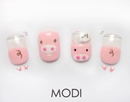 - 3월 3일 오늘은 삼겹살DAY🐷 - - 3.3 삼겹살데이를 맞아 포동 포동 귀여운 꿀돼지네일아트를 해봤어용!!🐷 - 다들 오늘 저녁메뉴는 삼겹살... 