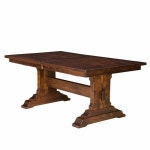 Pin by 장봉준 on ban an | Dining table, Trestle table, Rectangle dining table