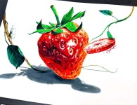 #딸기 #기초디자인 딸기 마무으리~~~~🍓🍓🍓 올핸 딸기 안나오네요^^;