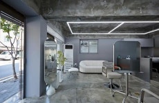 콘크리트를 활용해 빈티지한 내부 모던 인더스트리얼 13평 미용실 인테리어 (광진구 구의동)
