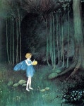 A Fairy in the Woods. | 인어, 이상한 나라의 앨리스, 일러스트레이션