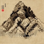 : 백악산 (Baeaksan Mountain = Bukaksan Mountain) ... | Пиксель-арт, Узоры, Виды петель для... 