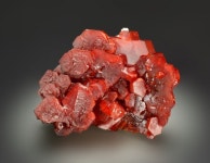 Vanadinite.  Mibladen, Midelt, Khenifra Provinz, Maroc Taille=5 x 4 x 2.5 cm ex Collection Lloyd Tate  Photo jayjay | 광물