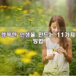 행복한 인생을 만드는 11가지 방법