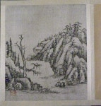 Chinese Landscape Painting Album Attr. to Bada Shanren 八大山人 | 연필 드로잉, 연필