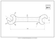 STUDYCADCAM 2D CAD 연습 311 (PDF) - Payhip in 2024 | Autocad tutorial, Autocad, Cad drawing