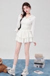 카주얼 샌스크리트 스카르트셋업 - Pink top / L Casual Sunscreen Skirt Set